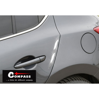 COMPASS chránič dverí samolepiaci DAGGER strieborný, 2 ks