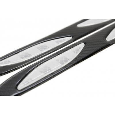 COMPASS chránič dverí samolepiaci DAGGER strieborný, 2 ks