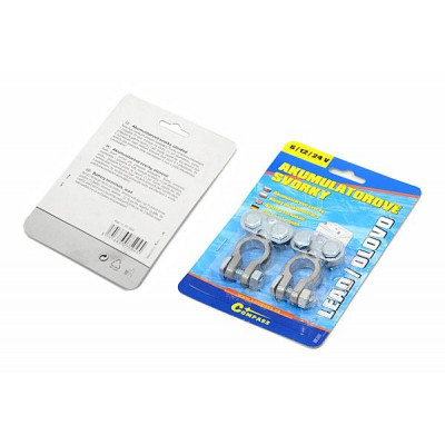 Compass akumulátorové svorky olovené, 2 ks