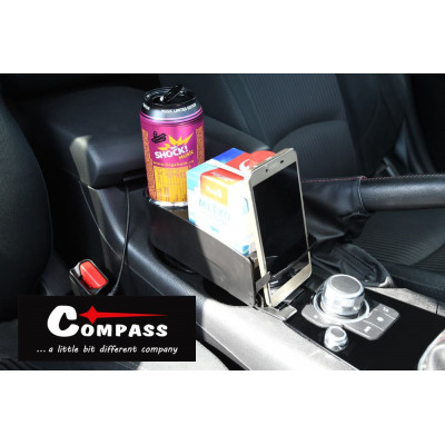 COMPASS Držiak nápojov a telefónu Select, dvojitý