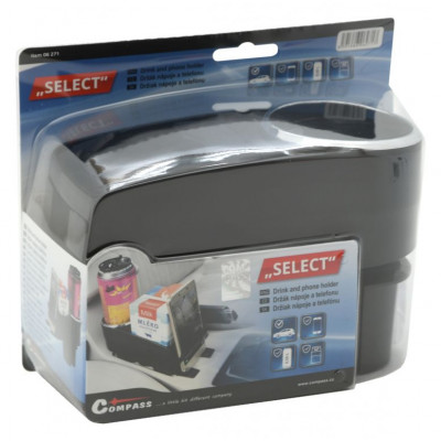 COMPASS Držiak nápojov a telefónu Select, dvojitý