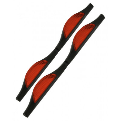 COMPASS Chránič dverí červený, 2 ks