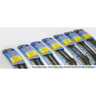 Stierače FLAT DOUBLE (D8) - 530 + 480 mm FAB I, OCT I