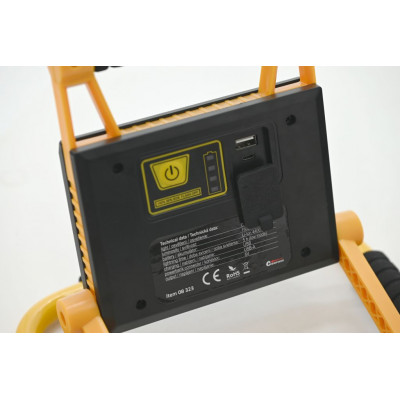 Svietidlo COB 20W dobíjateľné s power bankou