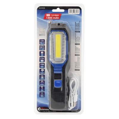 COMPASS Montážne LED svietidlo 300 lm s funkcniou powerbanky