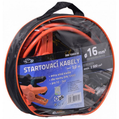 Štartovacie káble 3 m, TÜV / GS