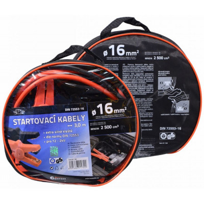 Štartovacie káble 3 m, TÜV / GS
