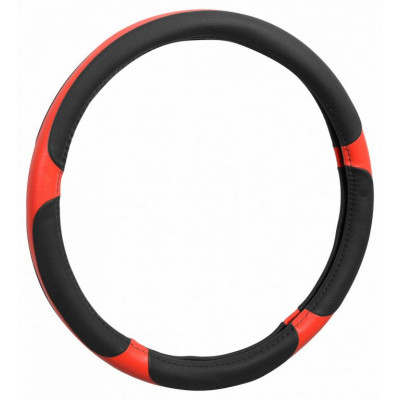 Poťah na volant GRIP - červený / čierny