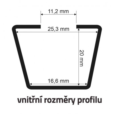 Strešný nosič FABIA III lock black DIH, liftback