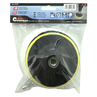 Leštiace kotúče s leštiacimi podložkami sada 3, 12 cm