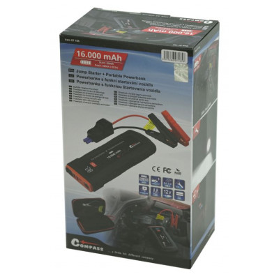 Powerbanka s funkciou SMART JUMP STARTER, 16 000mAh, 2000A