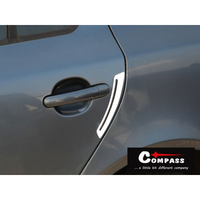 COMPASS chránič dverí samolepiaci SWORD strieborný, 2 ks