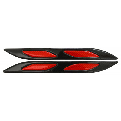 COMPASS chránič dverí samolepiaci DAGGER červený, 2 ks