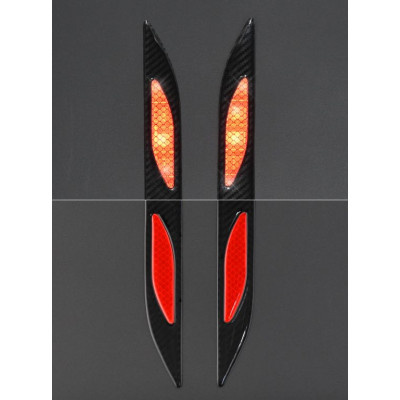 COMPASS chránič dverí samolepiaci DAGGER červený, 2 ks