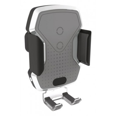 COMPASS Držiak telefónu Luke-X, bezdrôtové nabíjanie, silver