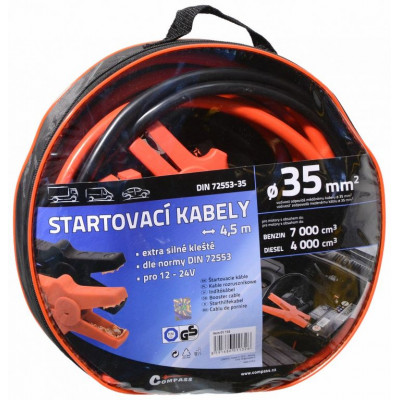Štartovacie káble - 450 cm, TÜV / GS