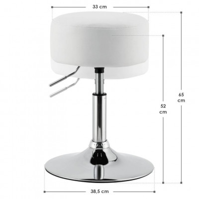 Toaletná stolička Tonia, biela