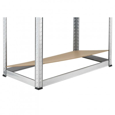 Kovový regál Easy 2 ks 160x80x40 cm, 4 police, nosnosť 640kg
