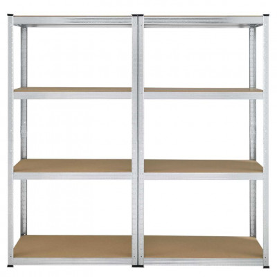 Kovový regál Easy 2 ks 160x80x40 cm, 4 police, nosnosť 640kg