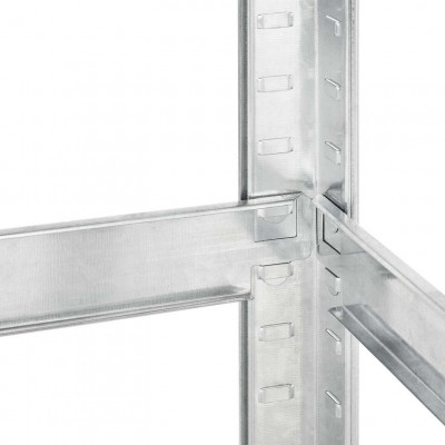 Kovový rohový regál 180x70x40-70 cm, 5 políc, nosnosť 875 kg