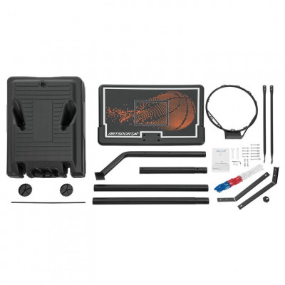 Basketbalový kôš s nastaviteľnou výškou na vonkajšie použiti