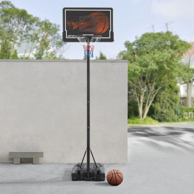 Basketbalový kôš s nastaviteľnou výškou na vonkajšie použiti