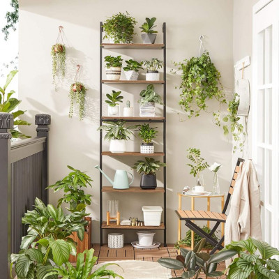 Vysoká priemyselná regálová jednotka, 6 políc, 204 × 60 × 30