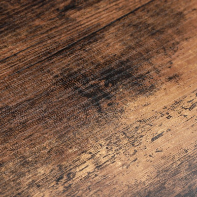 Dizajnová priemyselná knižnica, 4 police, oceľ a drevo