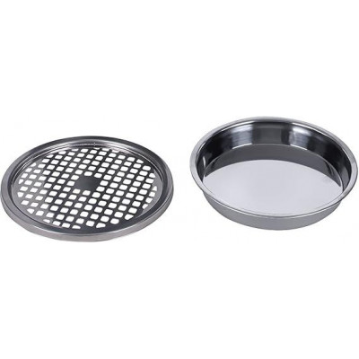 Kovový odpadkový kôš s popolníkom, objem 30 l, čierny, nerez