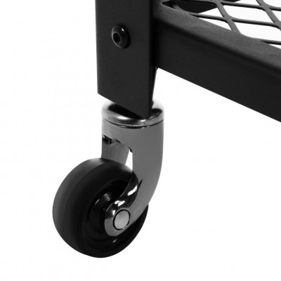 Priemyselný vozík, hnedý/čierny, 60 × 40 × 78 cm