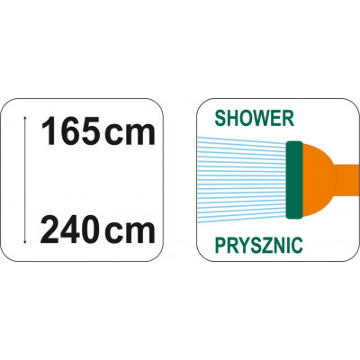 Sprcha záhradná teleskopická s trojnožkou