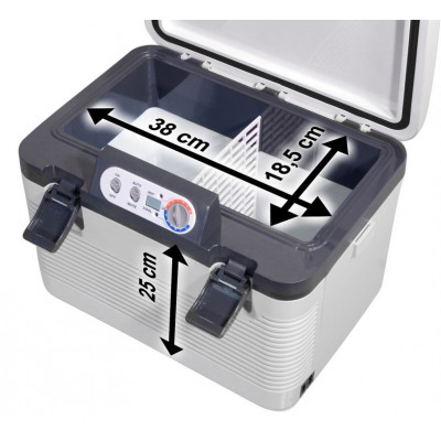 Chladiaci box DOUBLE 19 L + display - 230V/24V/12V