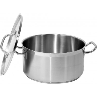 Hrniec s pokrievkou 32 x 16 cm, 12,9 l, nerez