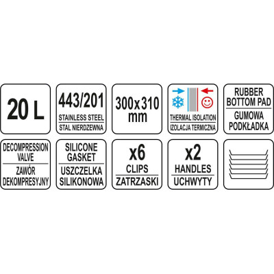 Gastronomický termos, 20 l, NEREZ