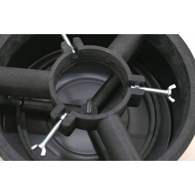 Stojan na vianočný stromček, 5 l, sivý