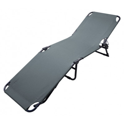 BERLIN lehátko kempingové skladacie, 197 x 57 x 30 cm, šedé