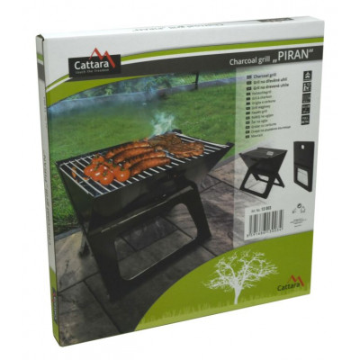 CATTARA Gril na drevené uhlie skladací PIRAN 43 x 28 x 37 cm