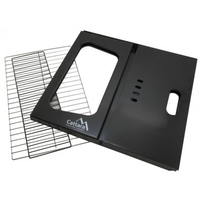 CATTARA Gril na drevené uhlie skladací PIRAN 43 x 28 x 37 cm