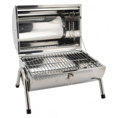 Gril na drevené uhlie DOUBLE 2x - 38 cm cestovný