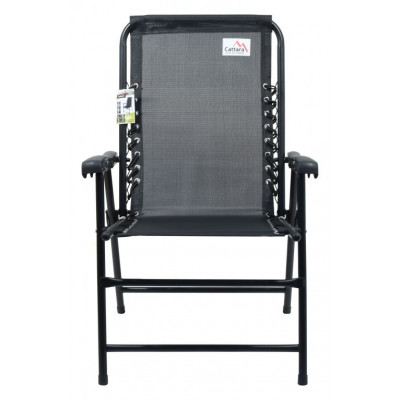 Záhradná skladacia stolička Terst - 59 x 95 x 67 cm, čierna