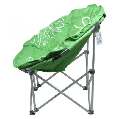 Kempingová skladacia stolička FLOWERS - zelená