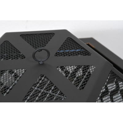 CATTARA Ohnisko HEXAGON s poklopom, 60,5 x 70 x 62,5 cm