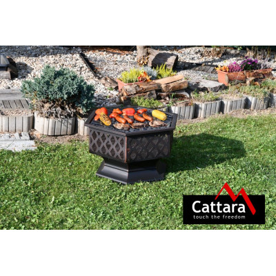 CATTARA Ohnisko HEXAGON s poklopom, 60,5 x 70 x 62,5 cm