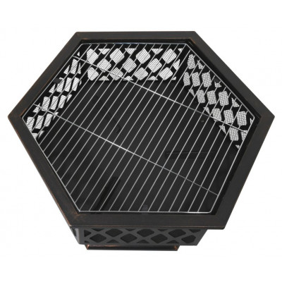 CATTARA Ohnisko HEXAGON s poklopom, 60,5 x 70 x 62,5 cm