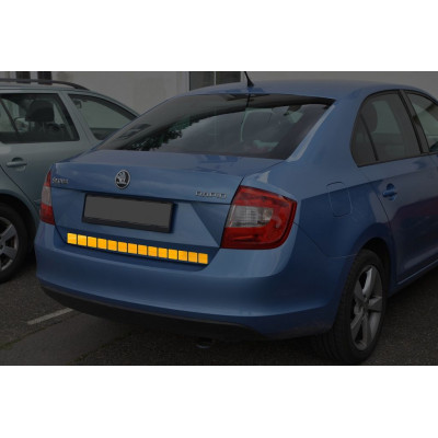 Samolepiaca páska reflexná 100 x 5 cm, delená, žltá