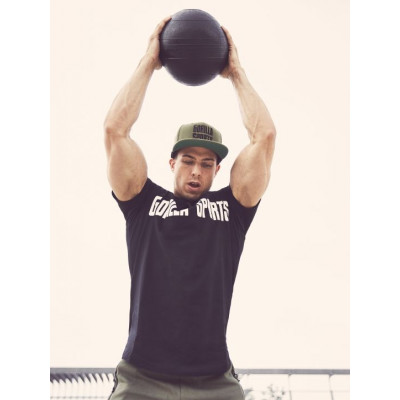 Gorilla Sports Slamball medicinbal, čierny, 3 kg