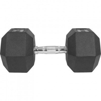 Gorilla Sports Šesťhranná pogumovaná činka, 25 kg