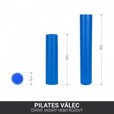 Gorilla Sports Pilates valec 90 x 15 cm, modrý