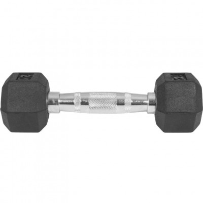 Gorilla Sports Šesťhranná pogumovaná činka, 2 kg