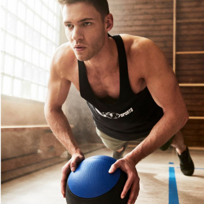 Gorilla Sports Medicinbal, oranžový/čierny, 3 kg